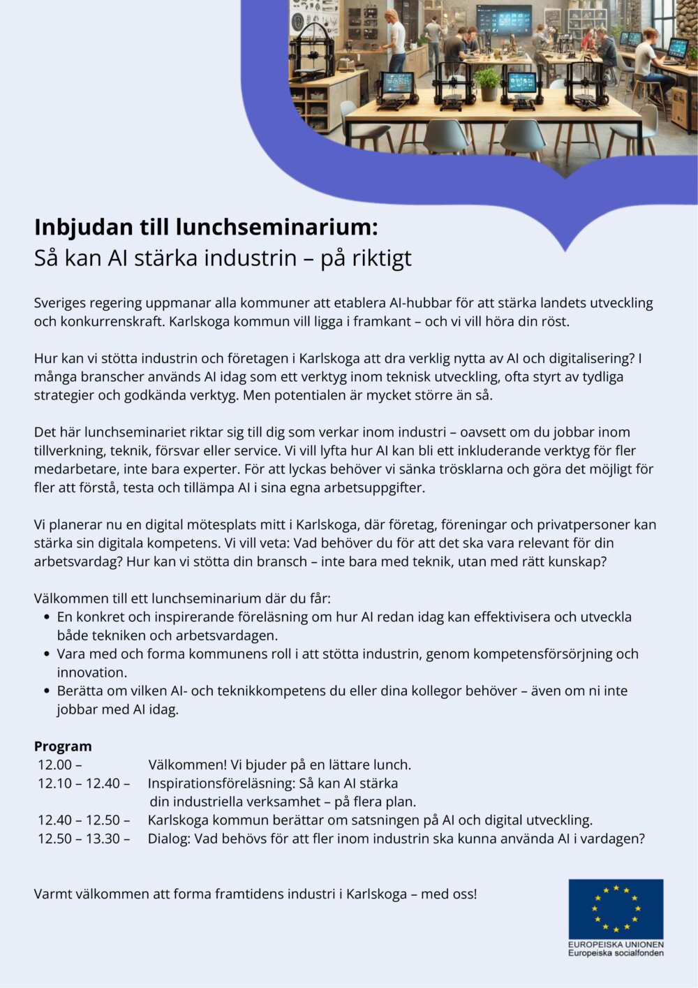 Lunchseminarium för Industrin